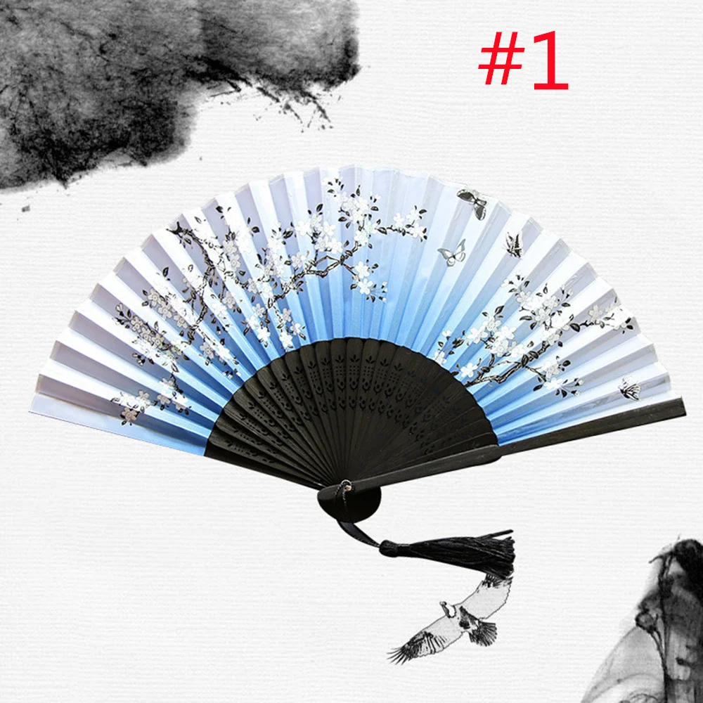 Mini éventail pliable en bambou, éventail de mariage portable, artisanat traditionnel chinois, coréen, japonais, accessoires de fête, de danse, décoration intérieure