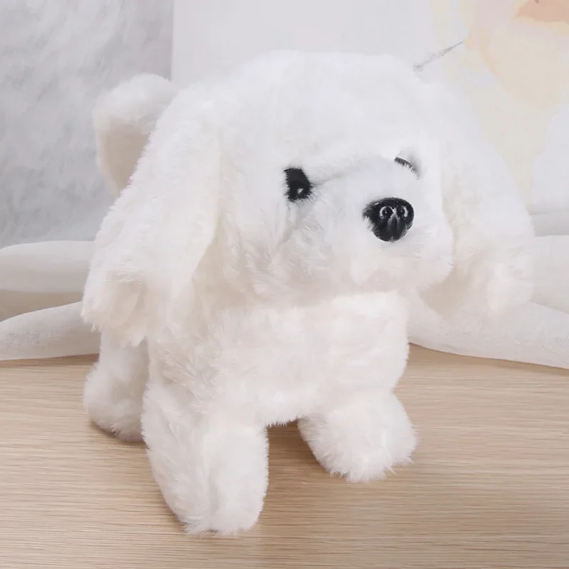 Cucciolo di peluche interattivo intelligente per bambini Giocattoli elettronici per bambini Simpatico cane robot Passeggiata Corteccia Salto Wag Tail Giocattoli per cani per regalo di compleanno per bambini