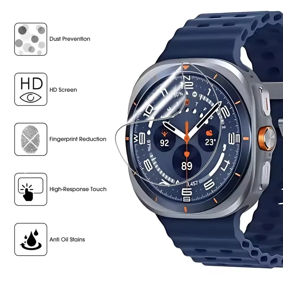 3Pcs Soft Hydrogel Film for Samsung Galaxy Watch 8 40mm 44mm Watch Ultra 47mm Watch7 6 5 4 Classic Soft Screen Protectors image 2