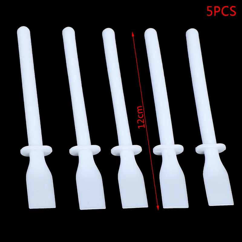 .Hot-5PCS Plastic Palette Mixing Tools Knife Painting For Watercolors Carving Oil Painting Artist Art School Students Supply