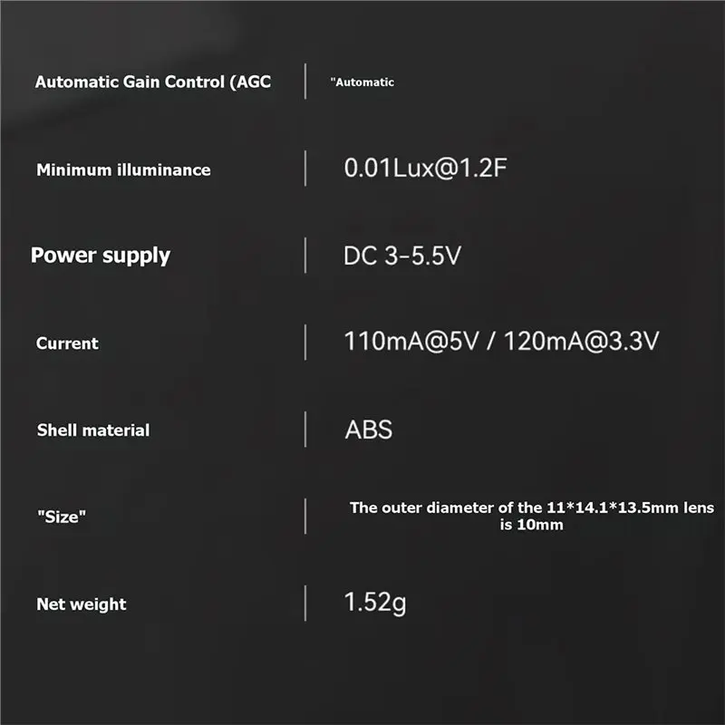 ABRI-C03 For Air65ii Air75ii Meteor 75& 65 Quadcopter Compatible FOV 160° 4:3 1200TVL 2.1Mm FPV Micro Camera 2 Pack Brushless