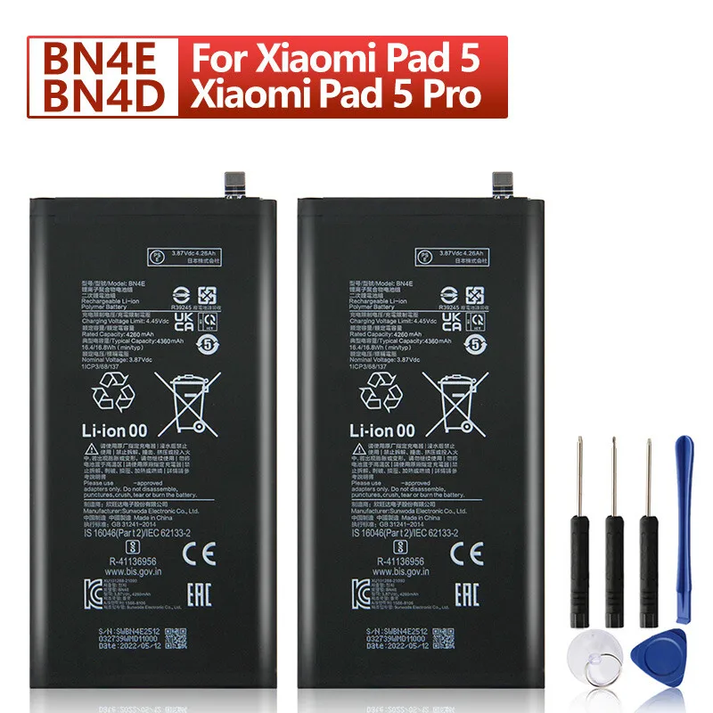 

Original Phone Battery BN4E BN4D For Xiaomi Pad 5 Xiaomi Pad 5 Pro