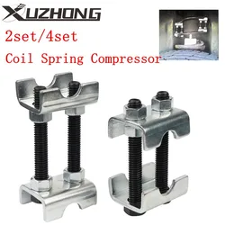 2Pc/4Pc Mini Coil Spring Compressor Carbon Steel 2 Way Adjustable Spring Spacer Shocks Adjustable Coil Spring Struts Tool