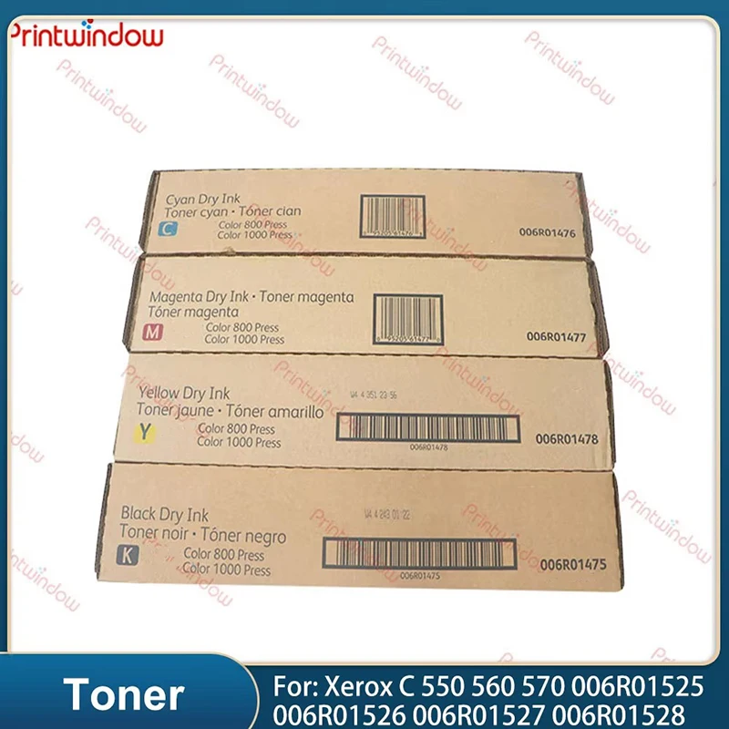 

1Set USA Version Original Toner Cartridge For Xerox C 550 560 570 006R01525 006R01526 006R01527 006R01528