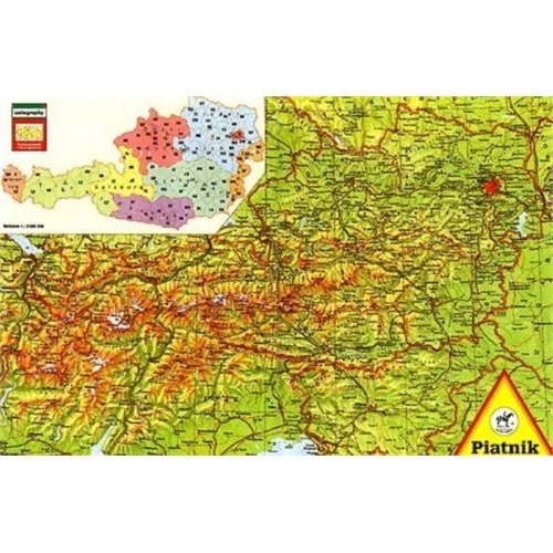 Mapa rompecabezas de Piatnik (1000 piezas)
