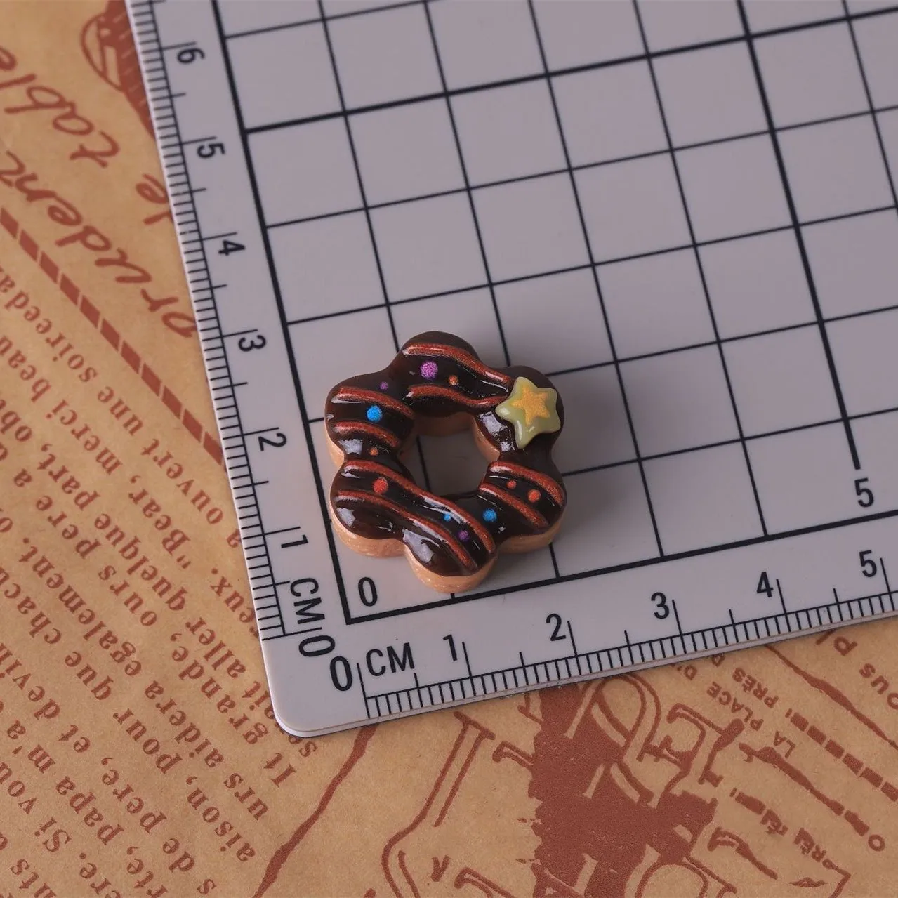 8 stücke Neue Kawaii Harz Mini Flatback Donuts Cabochon Deco Teile Material Sammelalbum Decoden Charms Handwerk Sammelalbum Zubehör – Detail 9