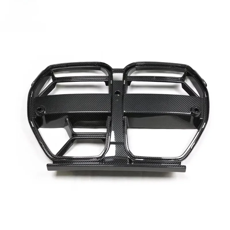 

G80 Dry Carbon Fiber Front Grille CSL Style for BMWS M3 G80 G82 G83 M4 WITH ACC Carbon Front Bumper Kidney Grille Automotive