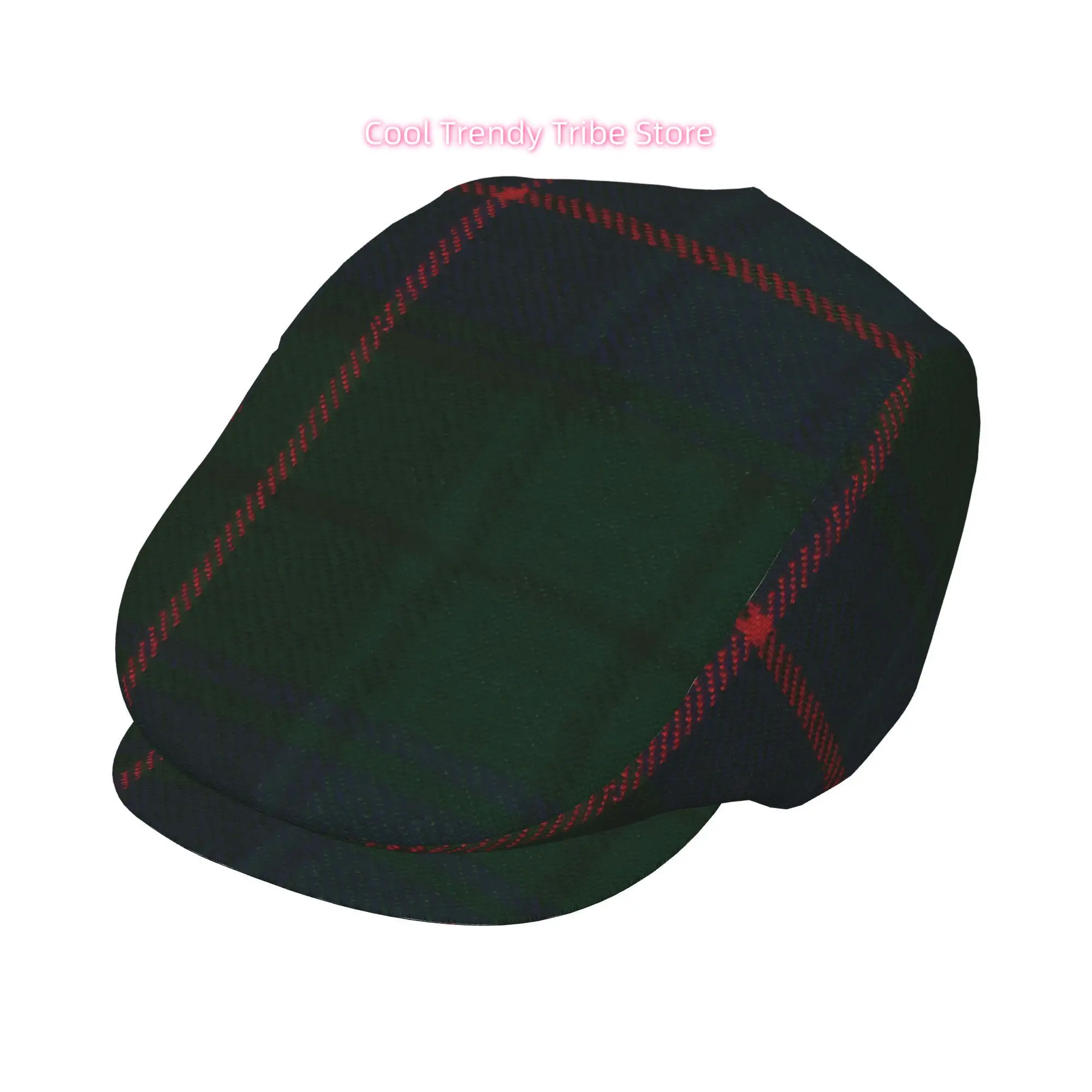 1pc Clan Modern Original Scottish Tartan Full Face Print Beret Fashion Newsboy Cap Unisex Golf Cap Outdoor Sports Leisure Activi