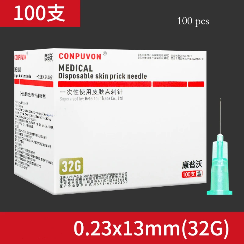 34G water-light self-injection head, hand-made four needles, fly eye extra-fine needles, 1.5mm 4 mm disposable needles