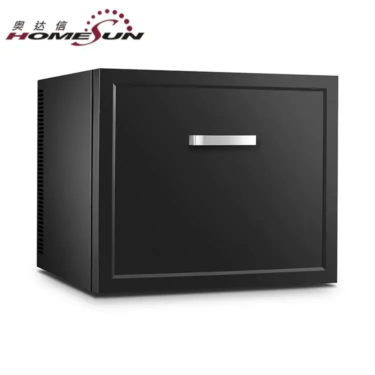 Noise free cute desk horizontal silent drawer deep mini fridge with heat pipe for hotel room bedroom