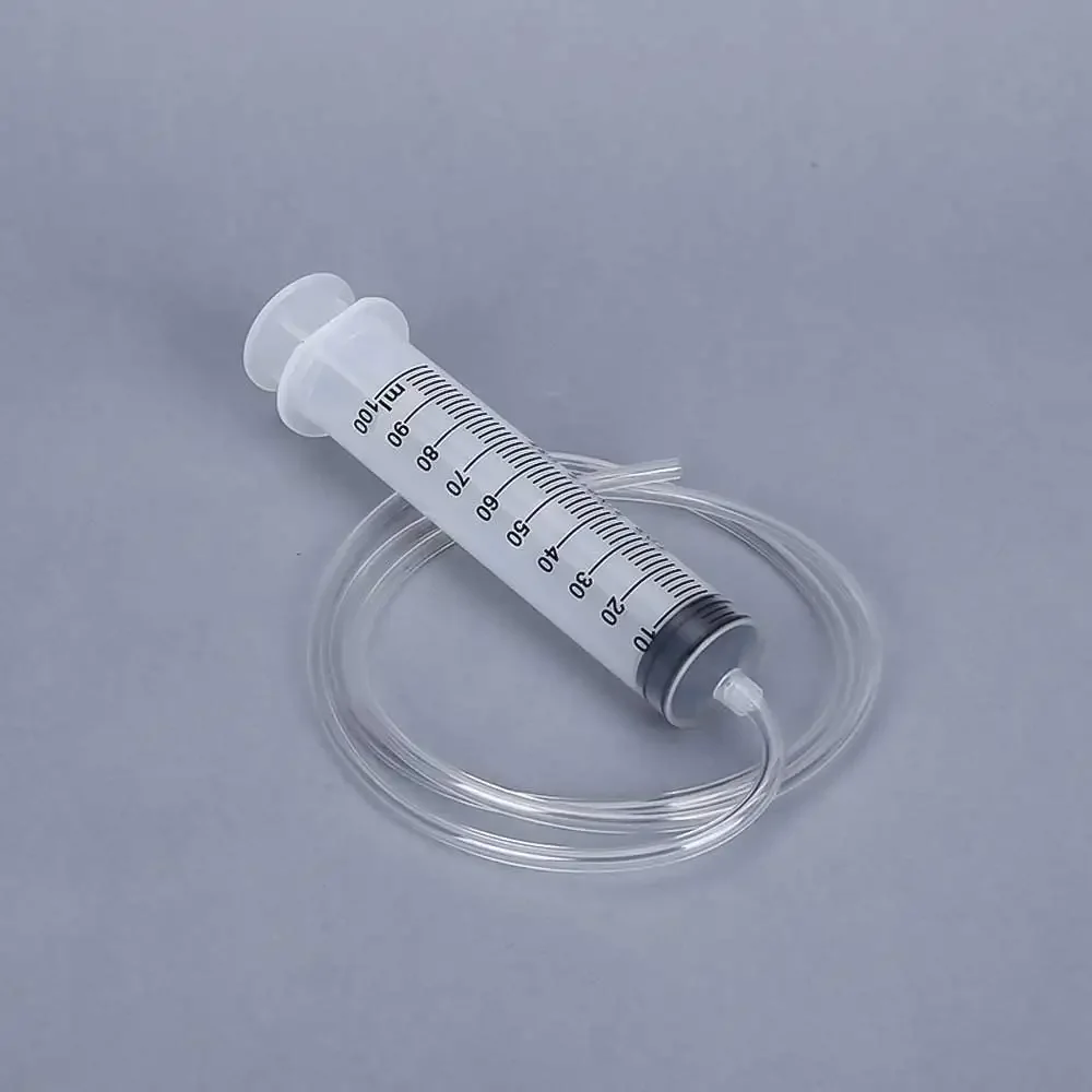 

1Set Home Useful Large 100ml Plastic Syringe with 100cm Clear Tube Kit Set for Measuring Nutrient Personal Medical Accessories