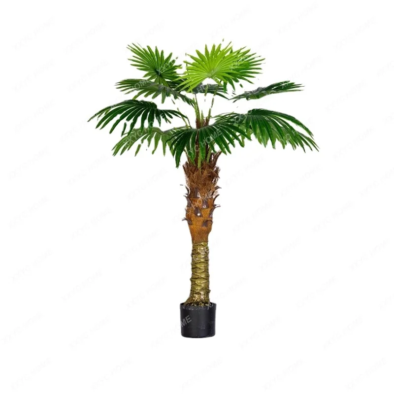 Large Simulation Palm Tree Areca Palm Tropical Green Plant Bionic Fake Trees Floor-Standing Decorations Landscape Decoration