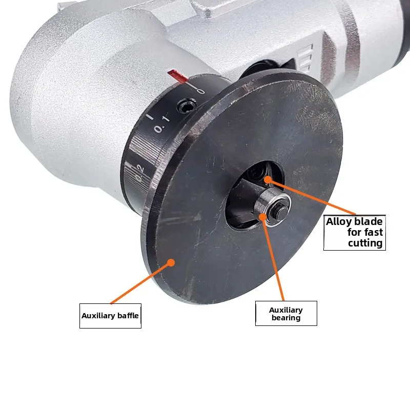 Lingdi Mini Pneumatic Chamfering Machine Handheld Metal Trimming Grinder 45 Degree Burr Arc Bevel Grinder
