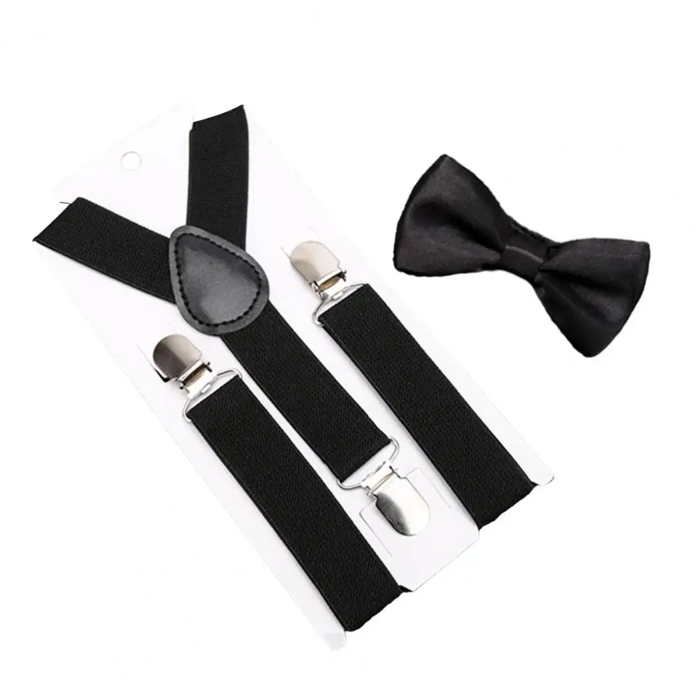 Fashionable Versatile Elastic Band with Elastic Band with Integrated Fashionable Kids' Bow Suspender Belt for Festivals