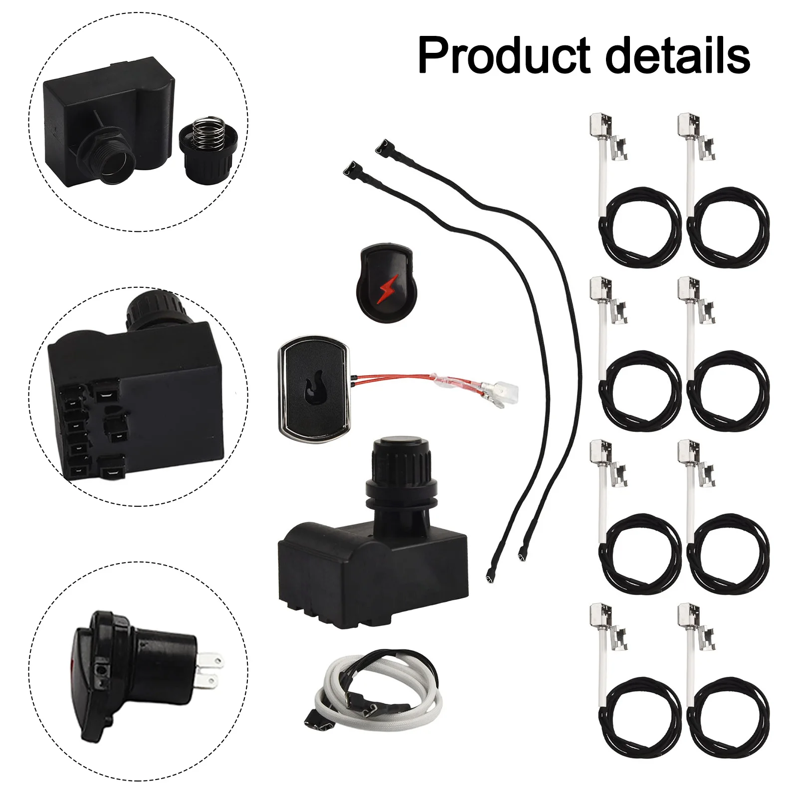 

13 Pieces Included Electronic Ignition Complete Replacement Package Effortless Setup Reliable Starts Backyard Grilling