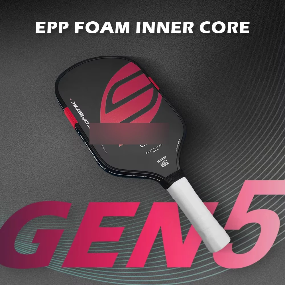 

GEN5 Competitive Pickleball Paddle 16mm Thick, Boomstik Core, T700 Carbon Fiber, Infinigrit Material, Larger Sweet Area, Better