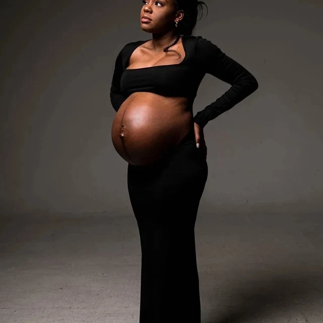 Maternity Outfit | Open Belly Stretchy Dress, Long Photo Shoot Dress -  AliExpress 1501