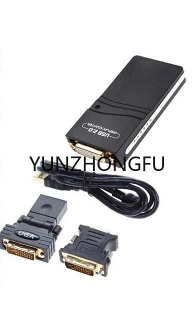 3-in-1USB2.0UGA to DVI VGA HDMI multi-display converter connector graphics card