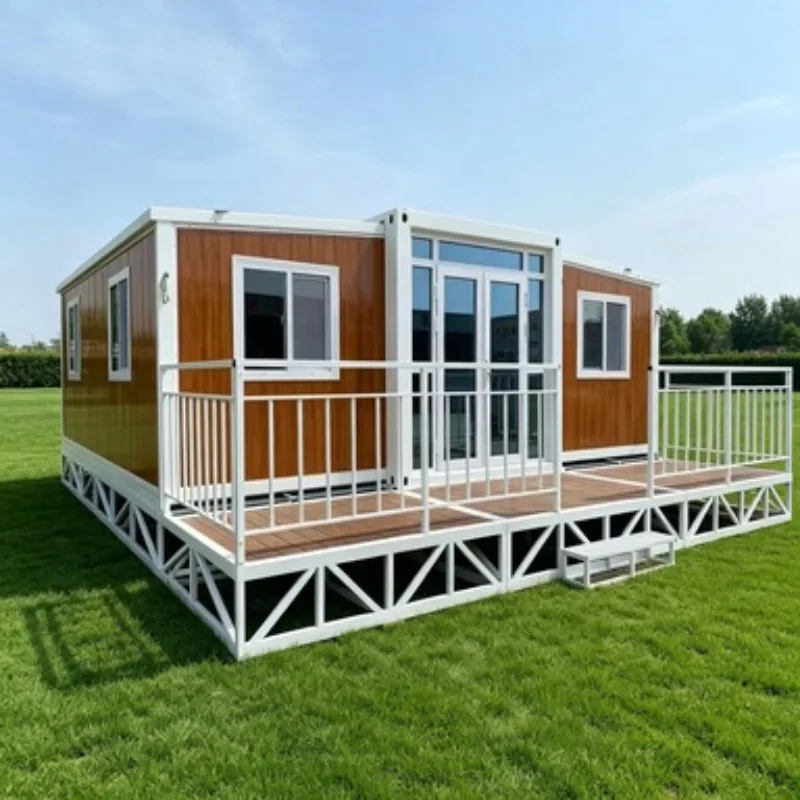 Modular Foldable Container House Prefabricated Portable Home 20ft Flat Pack Mobile Living Office Steel Sandwich Panel