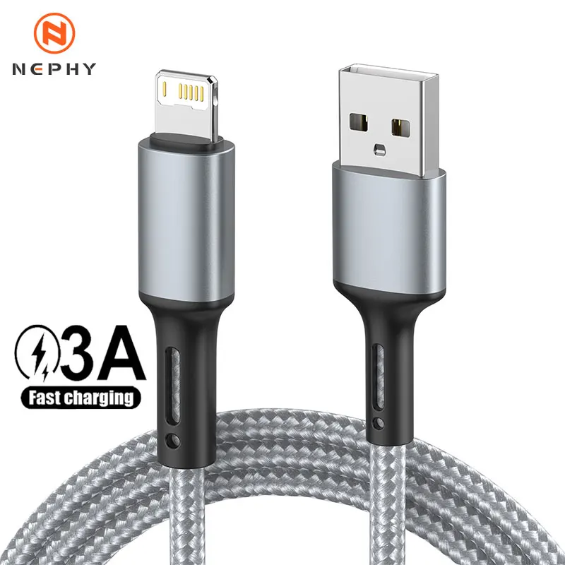 USB Cable For iPhone 14 13 12 11 Pro Max Xs X XR 5 SE 2 8 7 6 6s Plus Apple iPad 3A Fast Charging Data Cord Charger Long Wire 3m