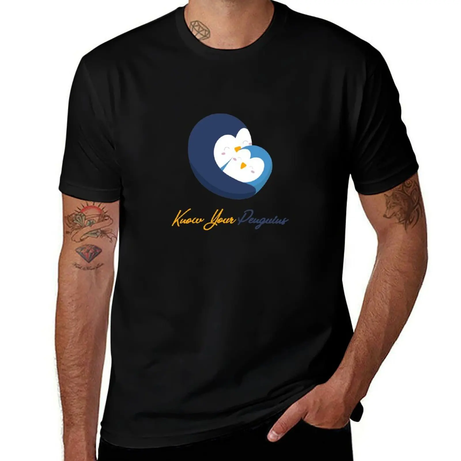 Know Your Penguins Funny And Trendy T-Shirt Plus Size Basic Short Sleeve Top