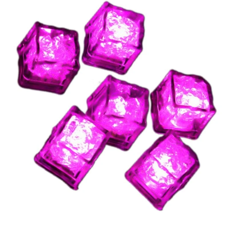 Set of 12 LED for Drink Luminous Ice Decorations for Christmas Wedding Q5WC