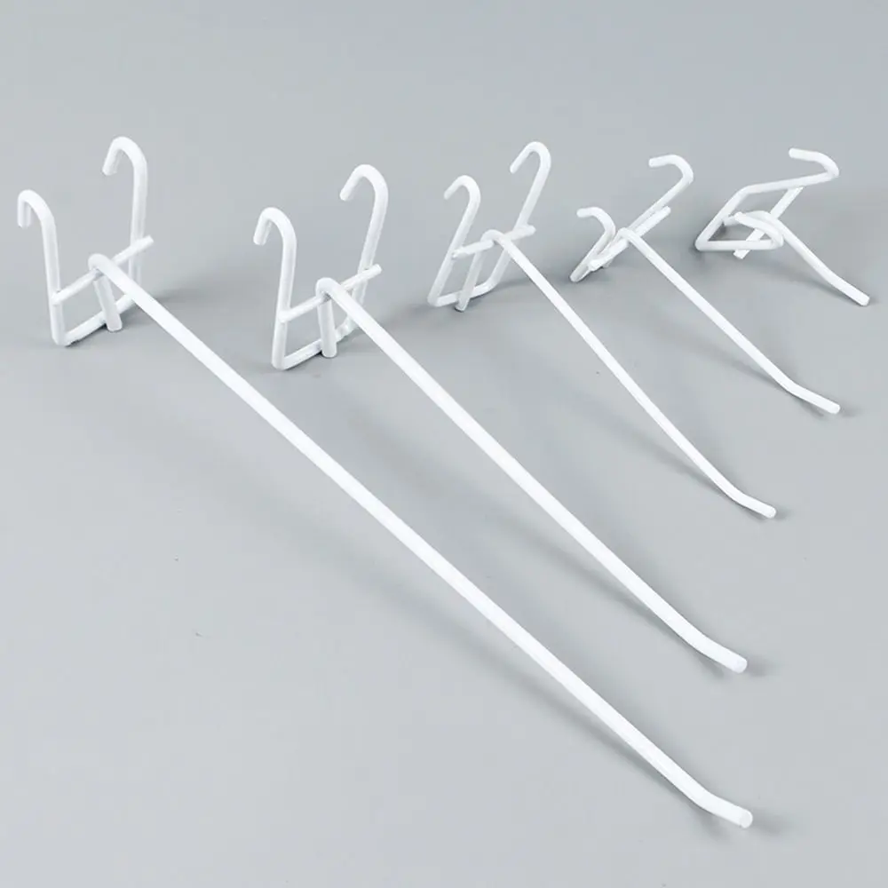 10Pcs Durable Retail Shop Mesh Stall Hangers Coat Bag Reusable Supermarket Shelf Hook Wall Hook Metal Mesh Panel Hooks