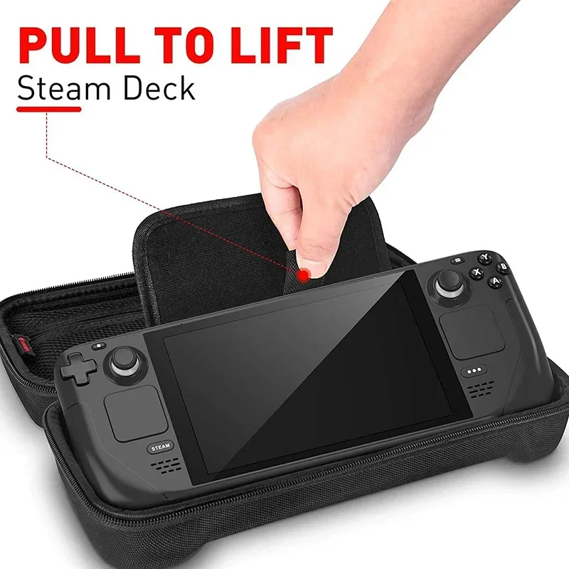 Storage Bag For Steam Deck Game Console Portable Handheld Waterproof Travel Carrying Case Protect Handbag TF Card Slot Box