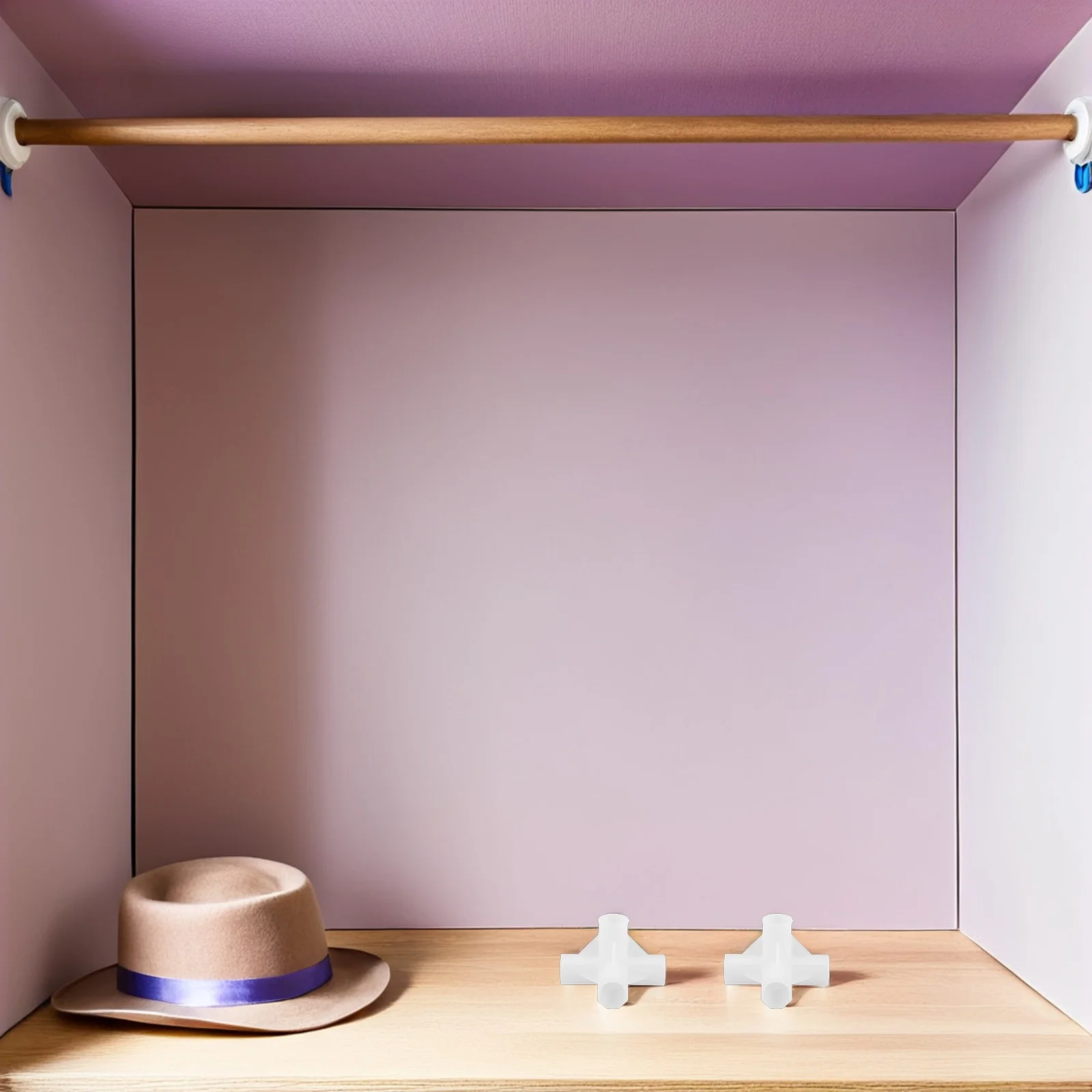 10 Stuks Kast Staaf 3-Way Connectors Plastic Verdikte Koppeling Multi-Gebruik Meubelbeslag Gezamenlijke Fittings Staaf Bevestigingsmiddelen Garderobe