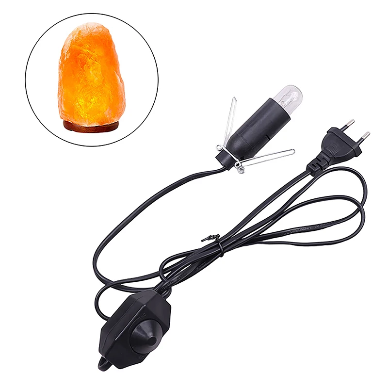 For Salt Rock Lava Lamp 1.5M Power Cord Cable With Dimmer ON OFF Switch Metal Clip E14 Base Hanglamp Holder Socket Plug