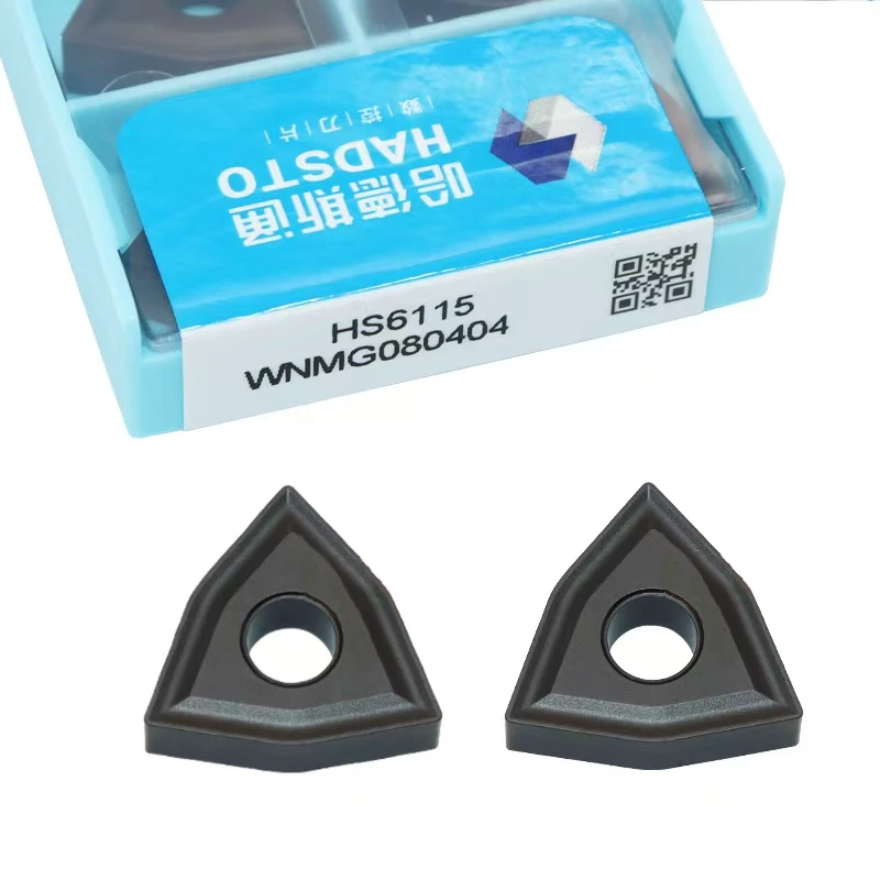

Hadsto Wnmg 080404 Wnmg 080408 Wnmg 080412 Hs6115 Lathe Turning Carbide Tool Outer Circle Cnc Turning Blade Processing Ball Ink Cast Iron Gray Iron