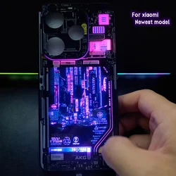 For Xiaomi Poco F6 Pro F6 F5 Poco X7 X6 X5 M6 Pro M5S Light Up Led Flash Case For Redmi Note 14 13 12 Pro 11s Shine Anime Cover
