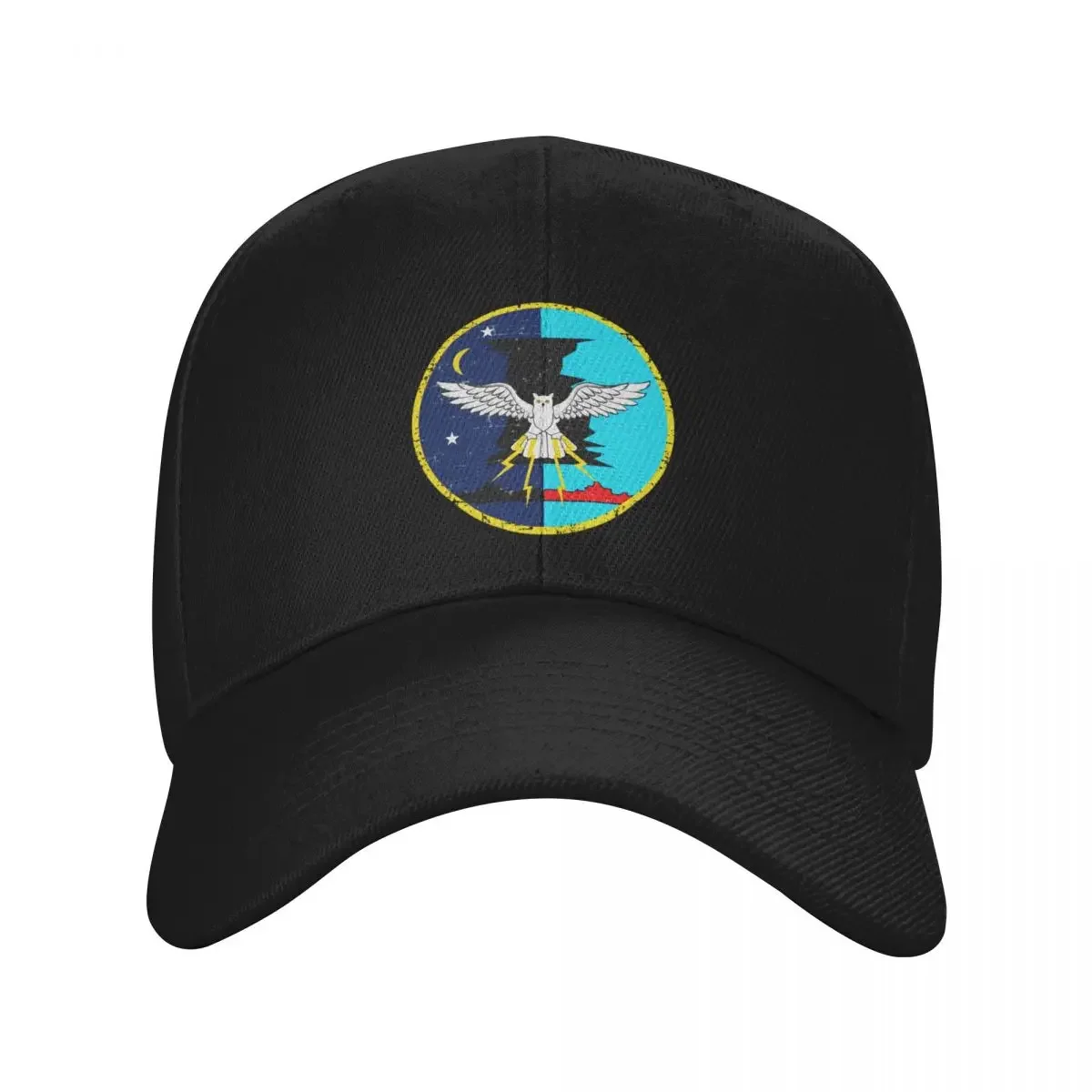 

VMF - 513 Flying Nightmares USMC Attack Squadron Roundel Patch - Grunge Style Baseball Cap Rugby Icon For Women Men's