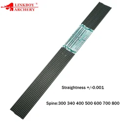 12 Uds 0,001 flechas eje de tiro con arco ID6.2MM columna vertebral 300 340 400 500 600 700 800 arco compuesto tiro de caza