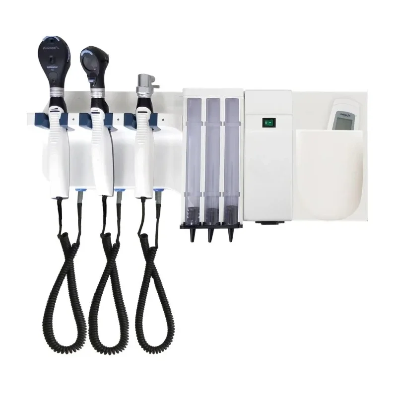 Wall ent system wall mounted ophthalmoscope otoscope optional thermometer or Blood oxygen tester