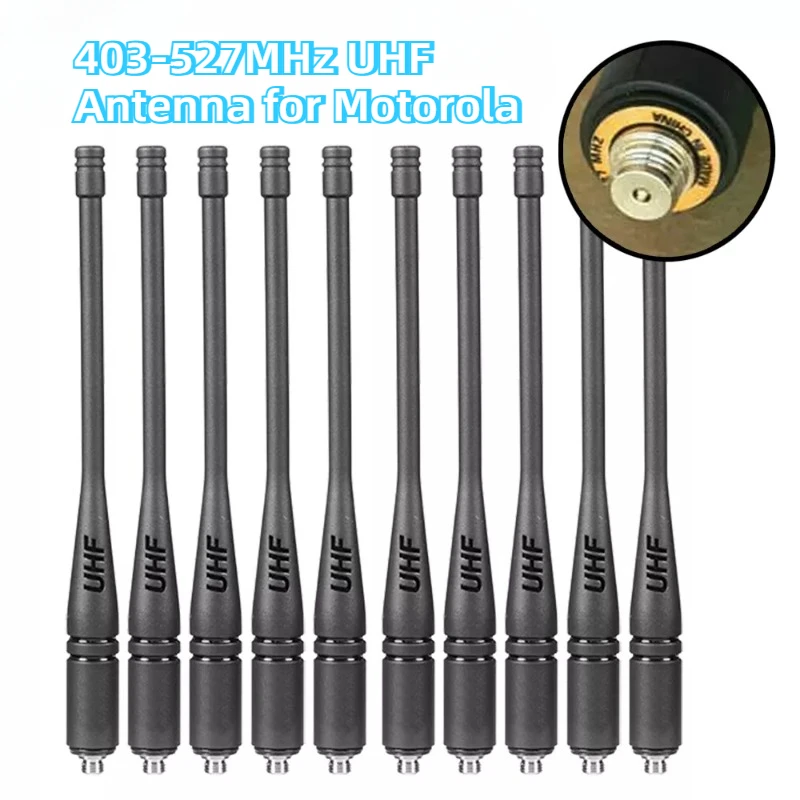 10PCS 403-527MHz UHF Antenna for Motorola XiR P6600 XiR P8628 DEP550 DP4800 DP4801 GP328D GP338D DP2400 DP2600 DP4400 DP4401