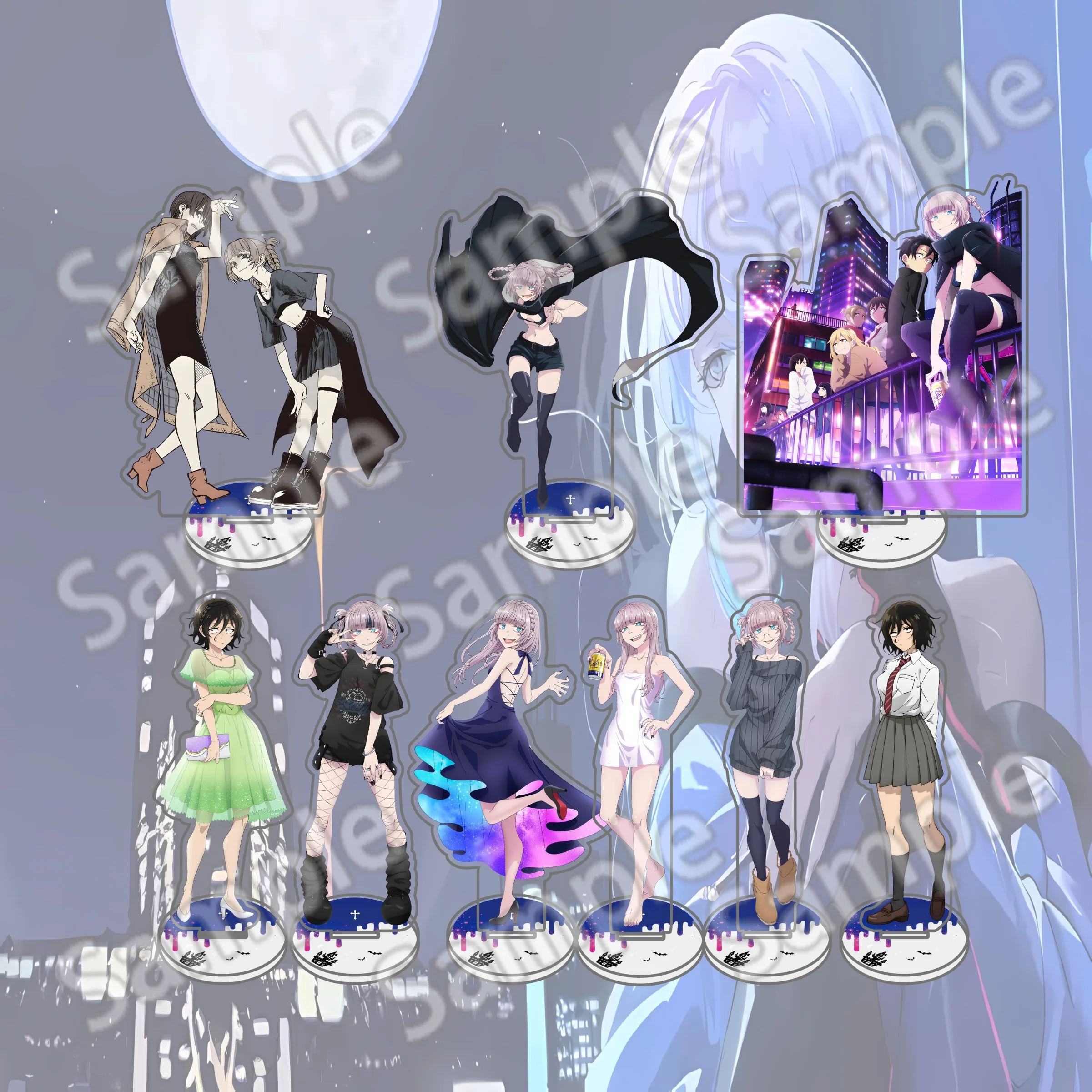 Anime Call Of The Night Acrylic Standee Yofukashi No Uta Cosplay Nanakusa Nazuna Yamori Ko FiguresDesktop Decoration keychain