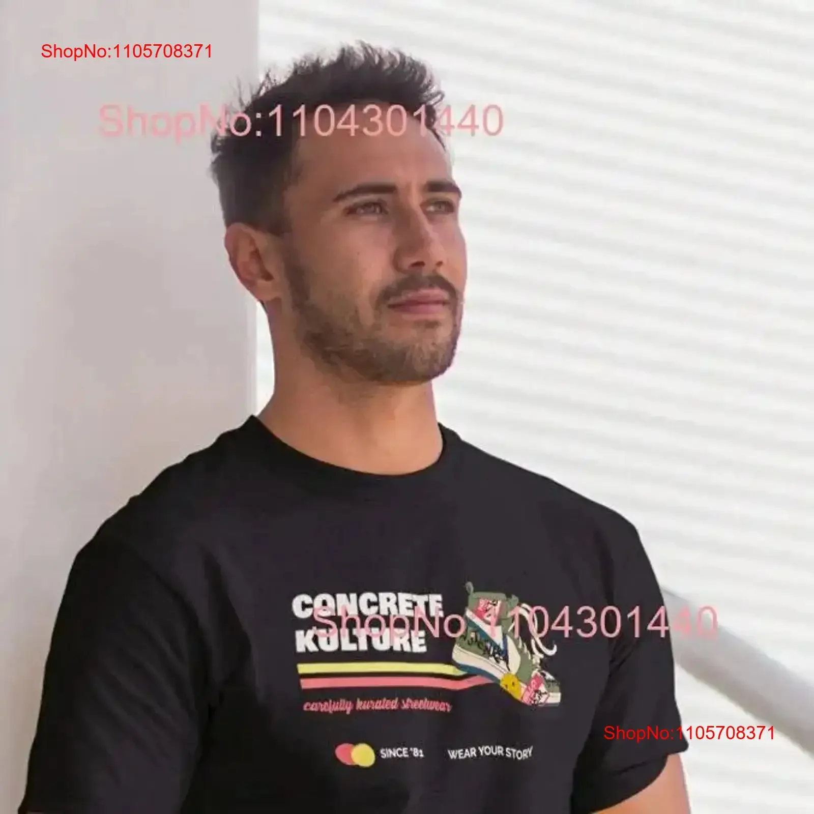 Concrete Kulture Wear Your Story Футболка-джерси для сникерхедов, идея подарка для него и неё на Рождество, уличная одежда, винтажная, с эффектом потертости.