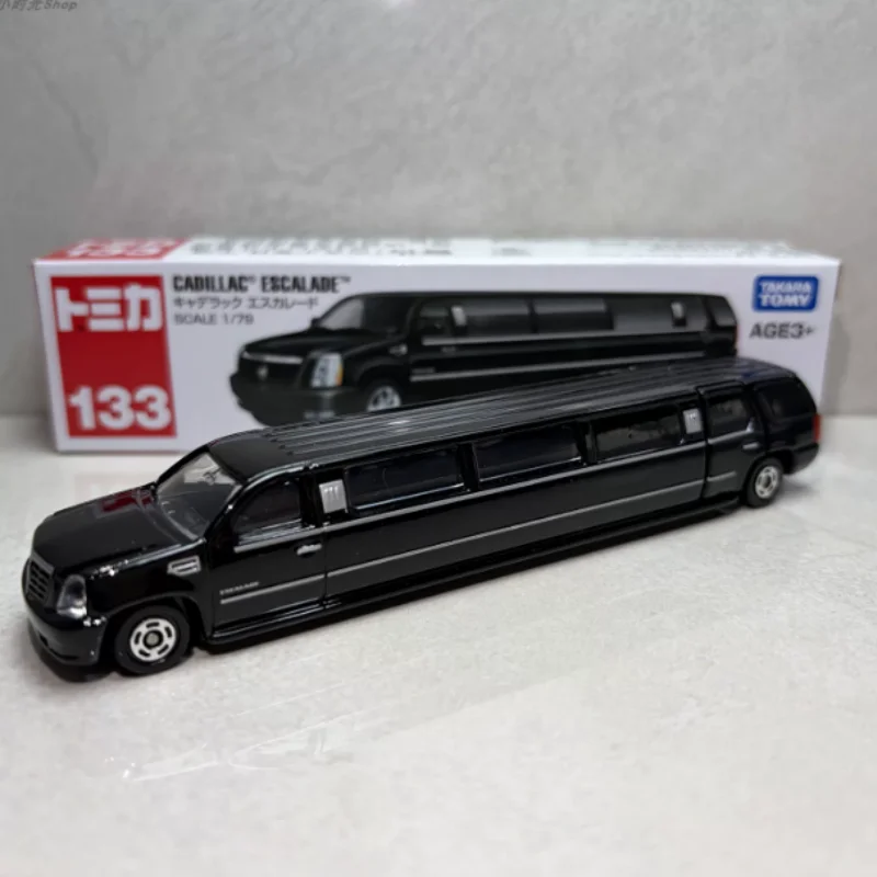 Genuine Tomy Alloy Car Model Cadillac Escalade Extended Limousine Simulation Diecast Vehicle Collection Display Desktop Decor