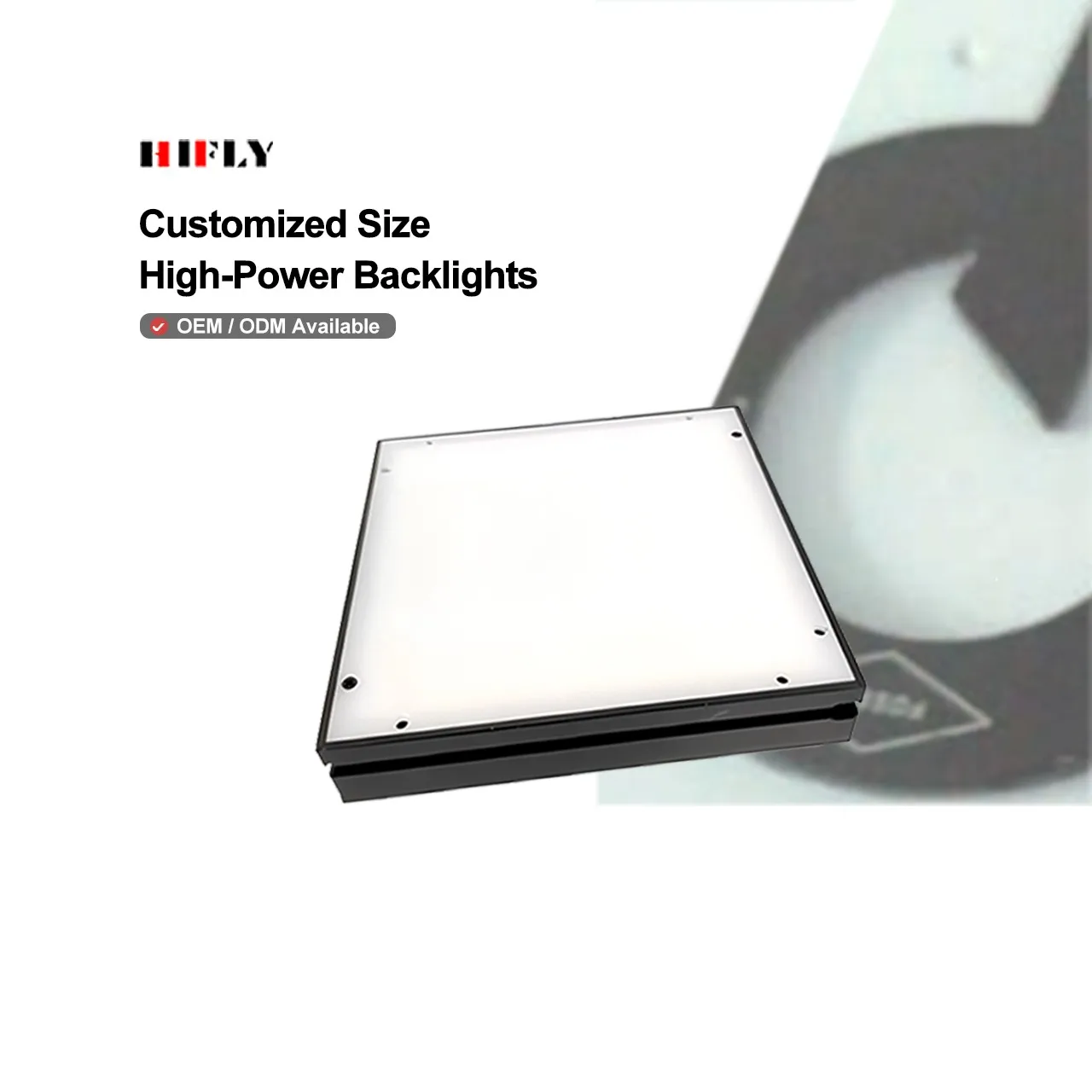 ZXY Machine Vision LED Panel Collimated Backlight 400*400mm for Identification Large PBC and Gear Profile Inspection