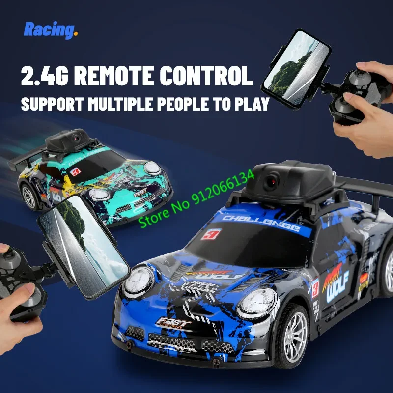 High Speed WIFI FPV RC Racing Car with HD Camera 2.4G Live Video Remote Control Photography Vehicle PVC Shell Remote Control Car