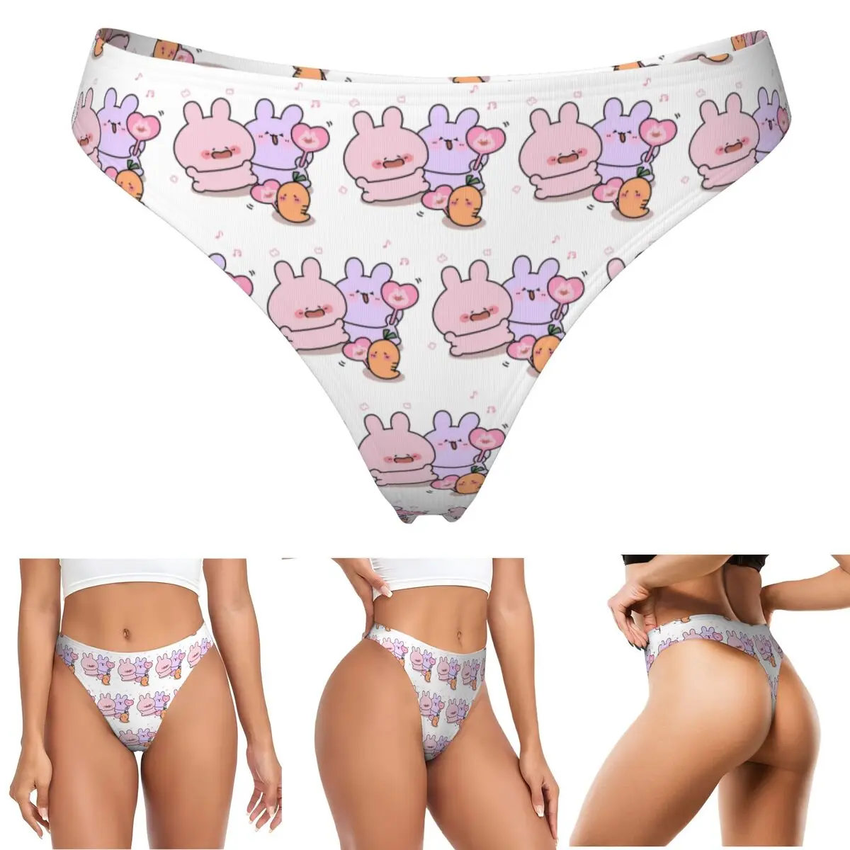 calcinhas-g-string-asamimichaan-personalizadas-e-fofas-respiraveis-confortaveis-e-elasticas-para-mulheres