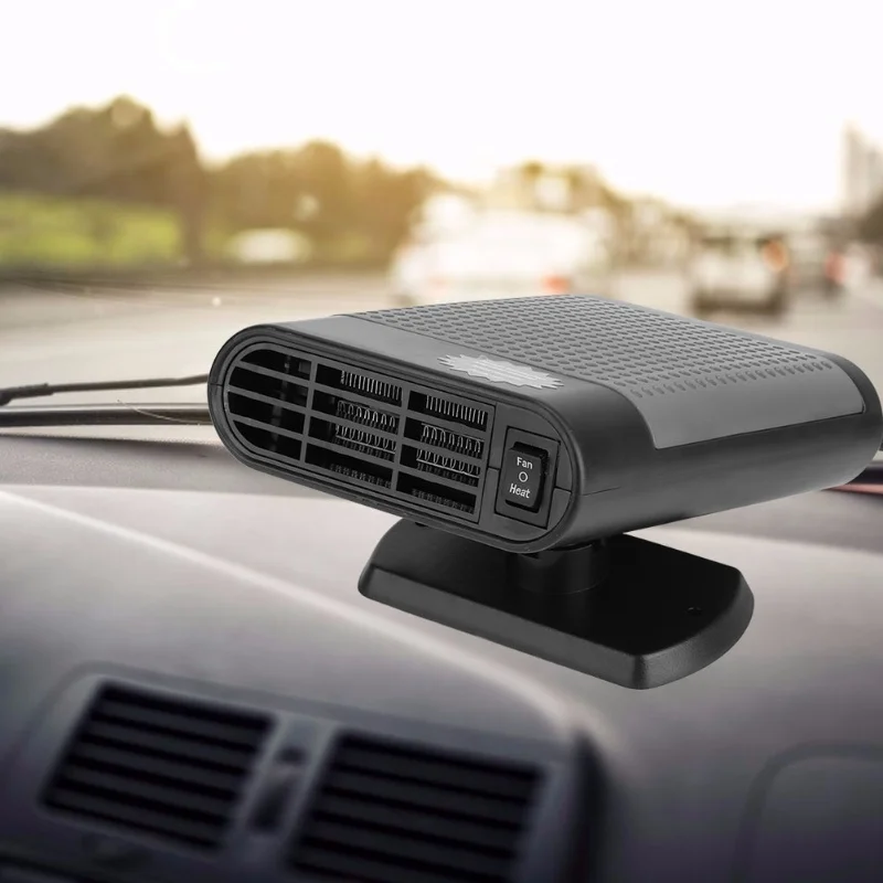 12V 150W Anion Auto Heater Fan Car Windshield Defogger Defroster Demister MachineBlack