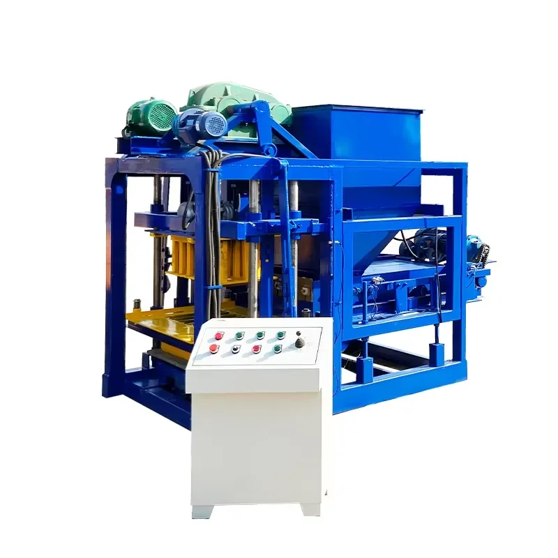 Semi Automatic Hollow Block Making Machine QTJ4-28 Motor Concrete Brick Machine