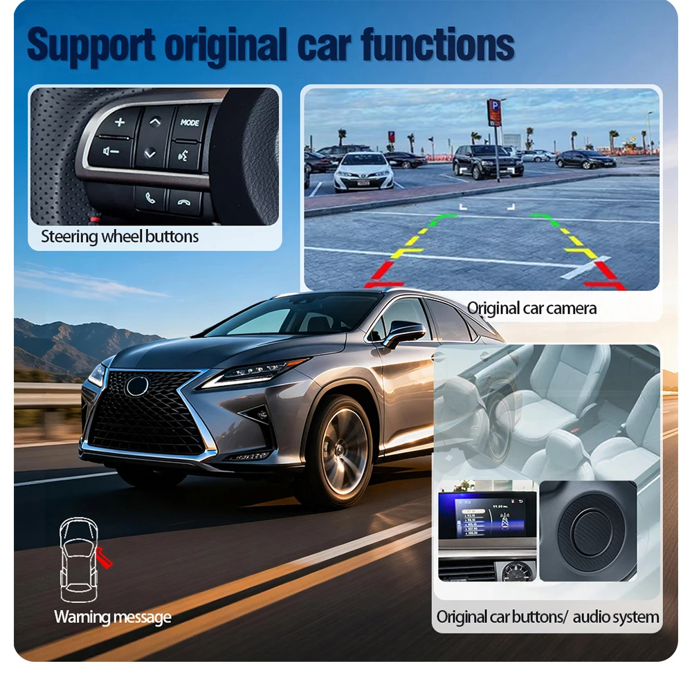 AUTOTOP Wireless CarPlay Nachrüstkit für Lexus IS RX ES GS NX LS RC UX LC LX-570 Android Auto MMI Box mit Mirror Link GPS BT – Detail 7