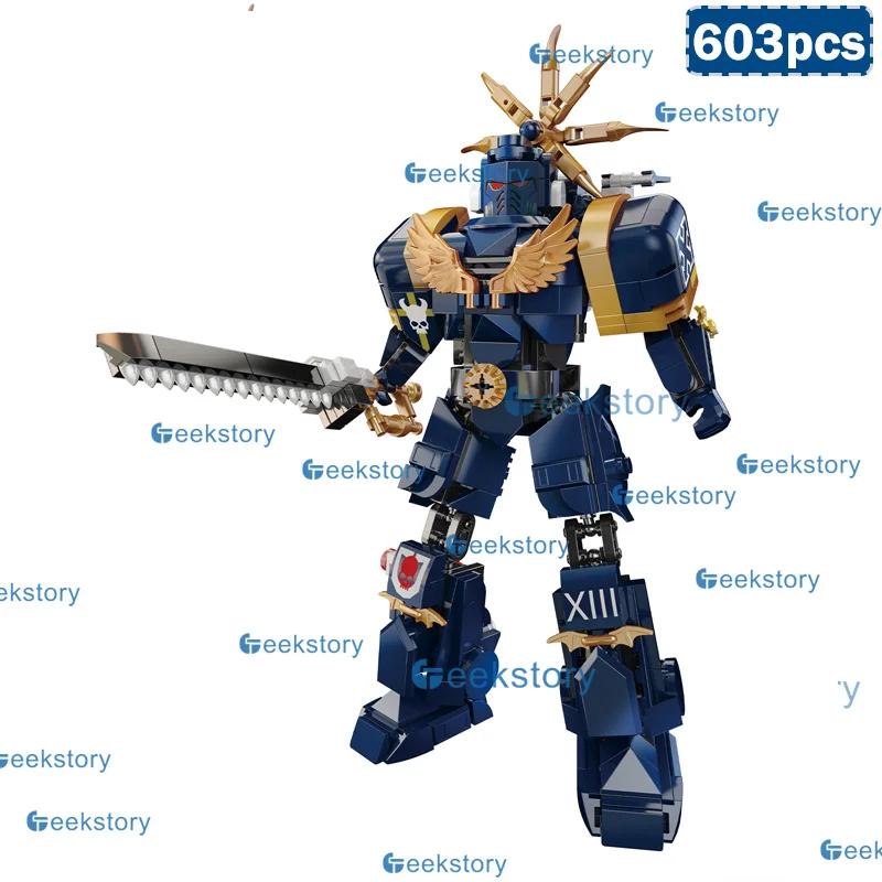 

MOC Mech Warrior 1001/1003 модель, набор строительных блоков, военная серия 1004, образовательные коллекционные 1002, сборные кирпичи, игрушки, подарки для мальчиков