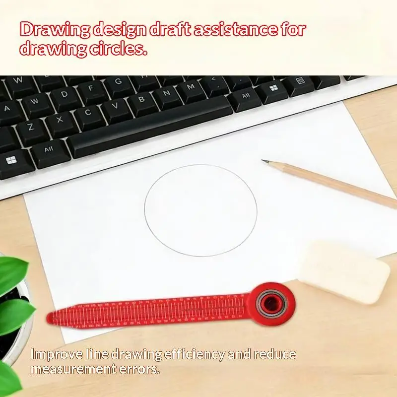 Easy Storage Adjustable Woodworking Compass Smooth Bearing Drafting Tool for Travel Carpenter Work DIY Handcrafts