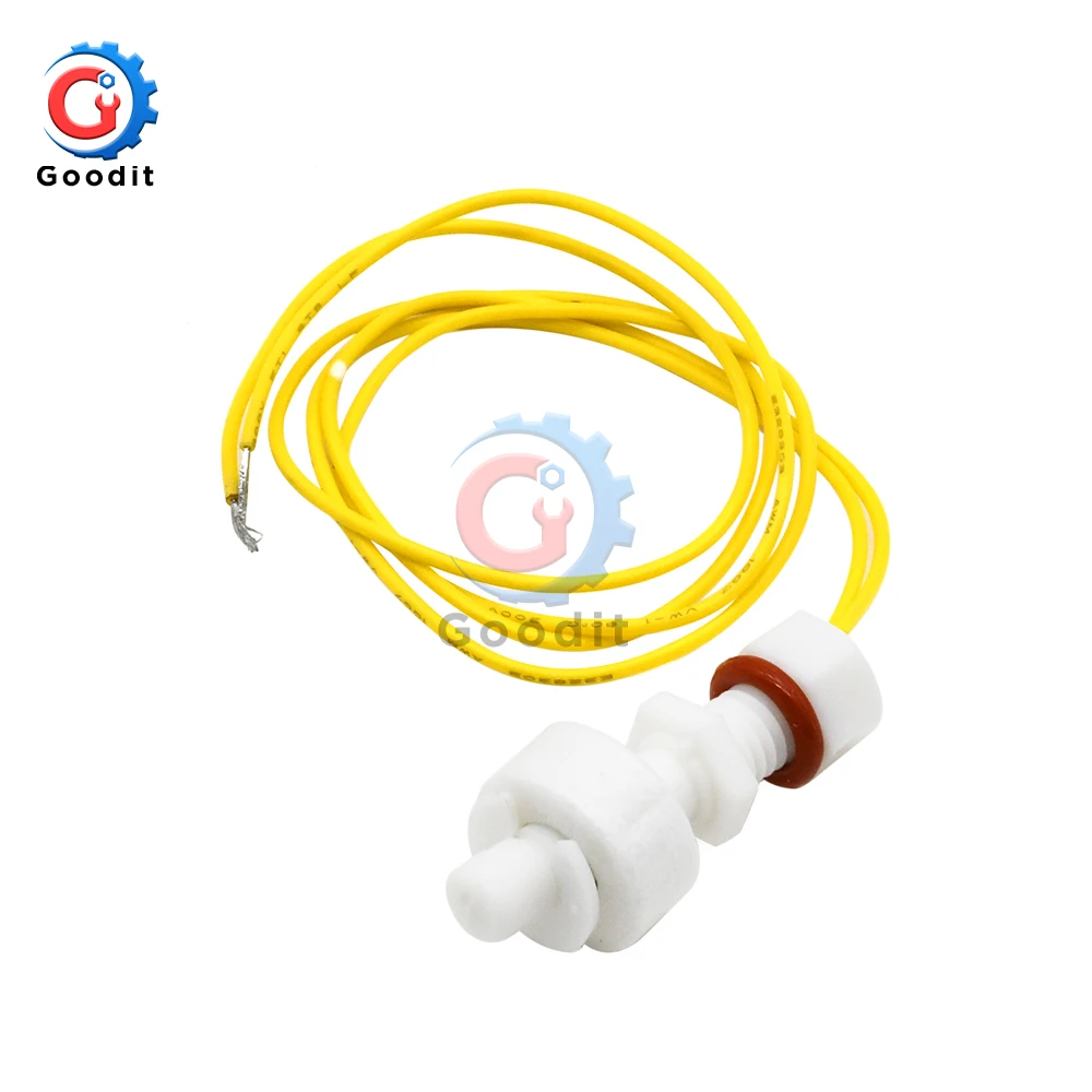 Normally Closed Low Pressure Float Switch ZP2508 Mini PP Tank Pool Water Liquid Level Sensor Module Vertical Float Switch 36mm