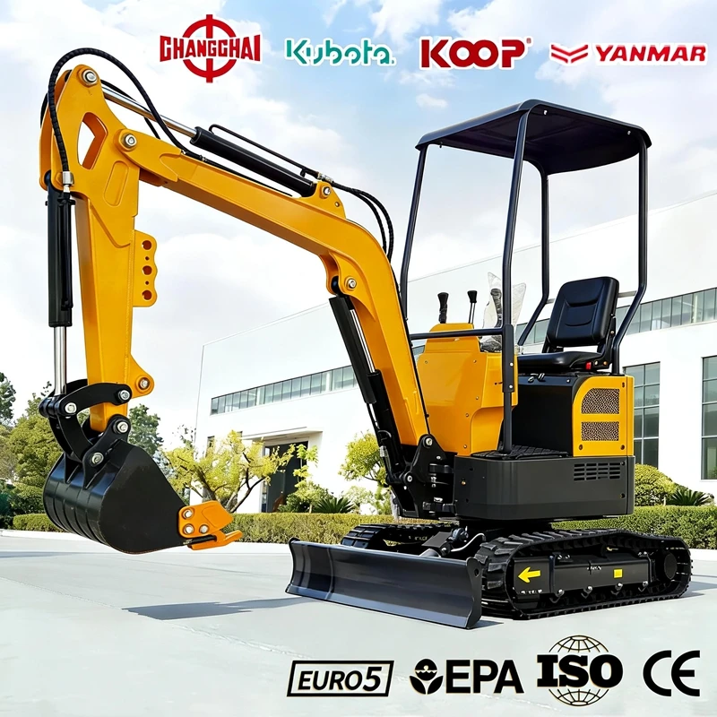 

1.8Ton mini excavator YANMAR engine Epa/Euro 5 Europe Construction Multifunctional mini diesel excavator europe tools