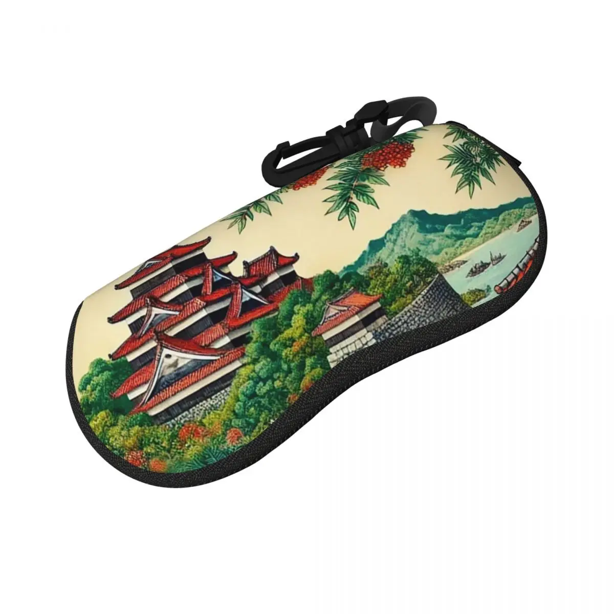 琉球王国城タウンウォークシェルメガネケース保護サングラスボックス女性男性ソフト眼鏡バッグポーチ